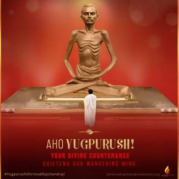 Aho Yugpurush! YOUR divine countenance quietens our wandering mind.